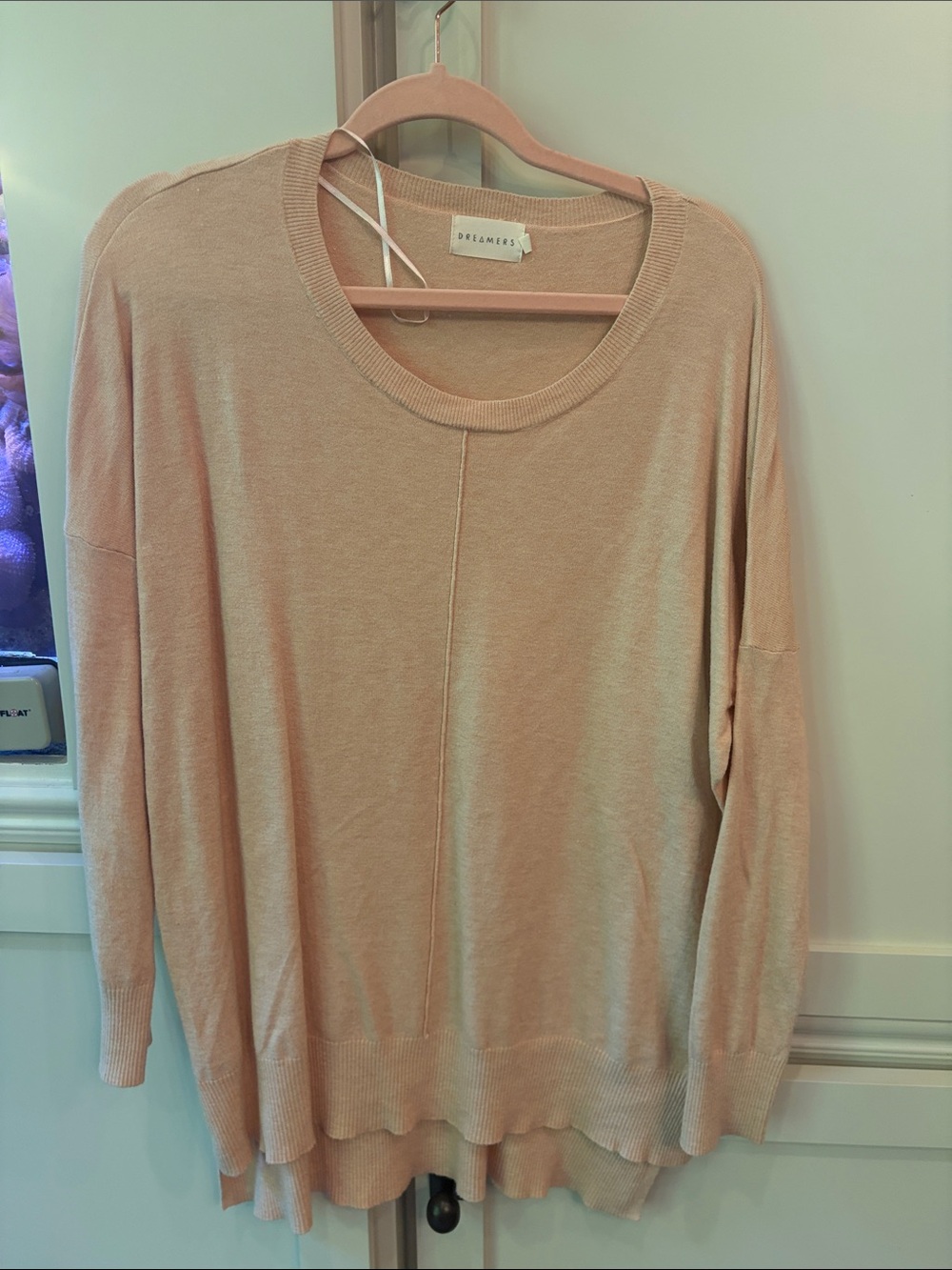 Dreamers Blush Pink Lightweight Crewneck Sweater